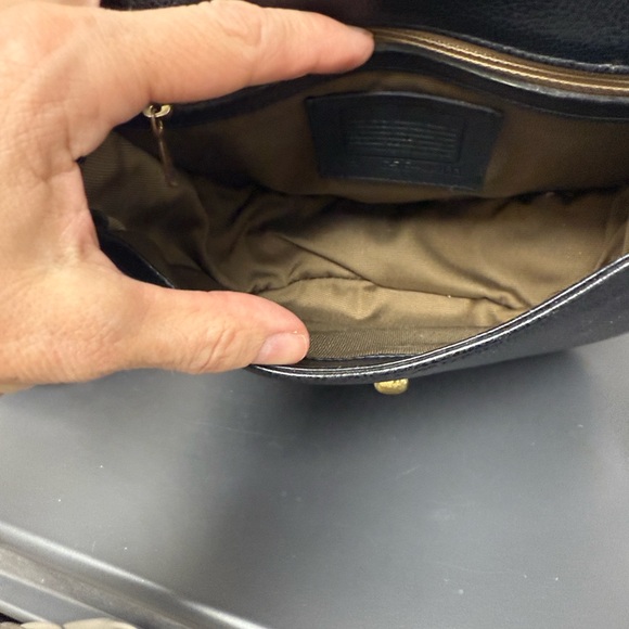 Coach Madison Carlyle Black Leather Crossbody Bag - Picture 14 of 16